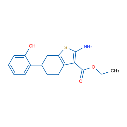 Ethyl 2-amino-6-(2-hydroxyphenyl)-4,5,6,7-tetrahydrobenzo[b]thiophene-3-carboxylate 1g