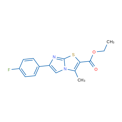 Ethyl 6-(4-fluorophenyl)-3-methylimidazo[2,1-b]thiazole-2-carboxylate 1g