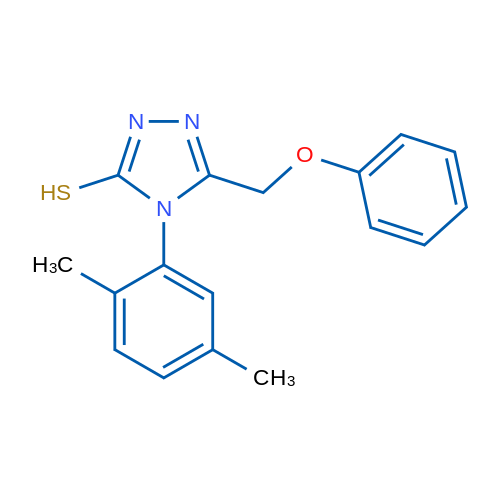 4-(2,5-Dimethylphenyl)-5-(phenoxymethyl)-4H-1,2,4-triazole-3-thiol 1g