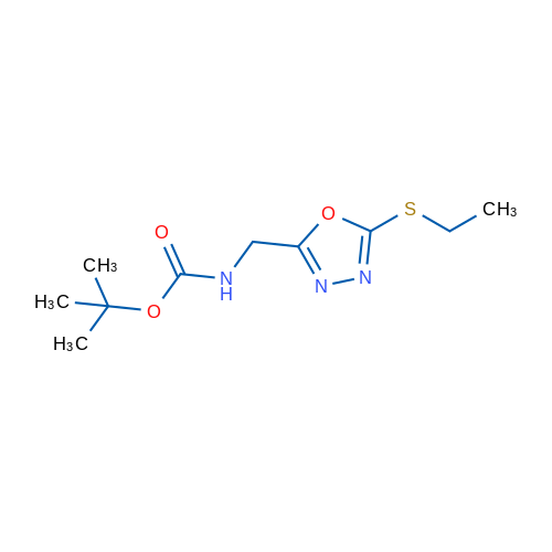 tert-Butyl N-{[5-(ethylsulfanyl)-1,3,4-oxadiazol-2-yl]methyl}carbamate 1g