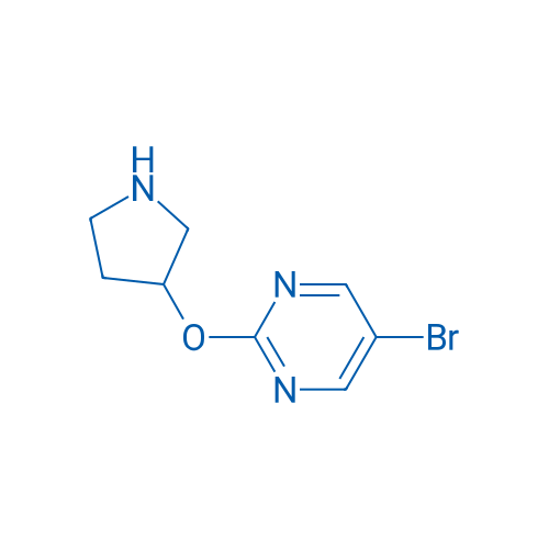 5-Bromo-2-(pyrrolidin-3-yloxy)pyrimidine 250mg