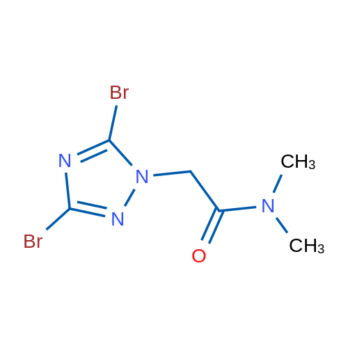 2-(3,5-DIbromo-1h-1,2,4-triazol-1-yl)-n,n-dimethylacetamide 1g