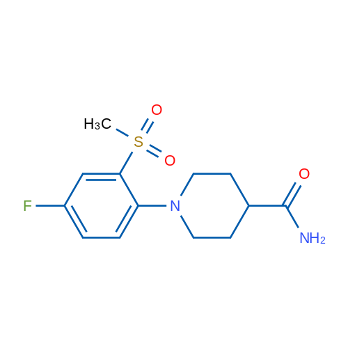 1-(4-Fluoro-2-(methylsulfonyl)phenyl)piperidine-4-carboxamide 1g