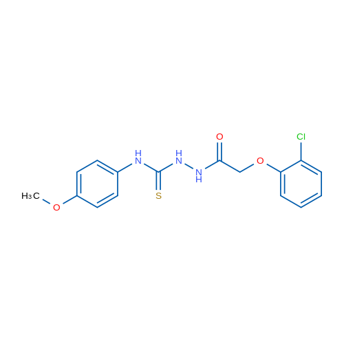 2-(2-Chlorophenoxy)-N-{[(4-methoxyphenyl)carbamothioyl]amino}acetamide 1g