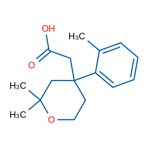 2-(2,2-Dimethyl-4-(o-tolyl)tetrahydro-2H-pyran-4-yl)acetic acid 5g