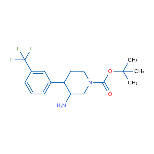 tert-Butyl 3-amino-4-[3-(trifluoromethyl)phenyl]piperidine-1-carboxylate 1g