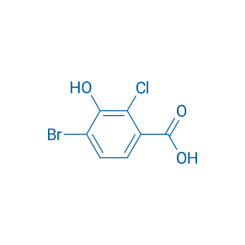 4-Bromo-2-chloro-3-hydroxybenzoic acid 1g