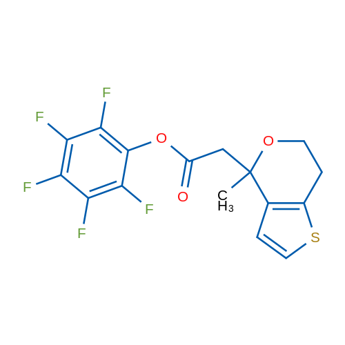 Perfluorophenyl 2-(4-methyl-6,7-dihydro-4H-thieno[3,2-c]pyran-4-yl)acetate 1g