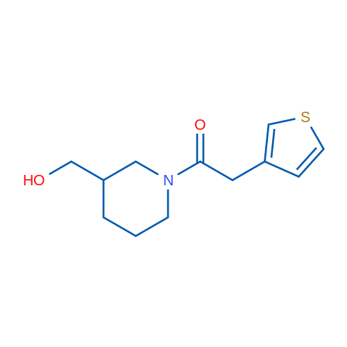 1-(3-(Hydroxymethyl)piperidin-1-yl)-2-(thiophen-3-yl)ethanone 1g