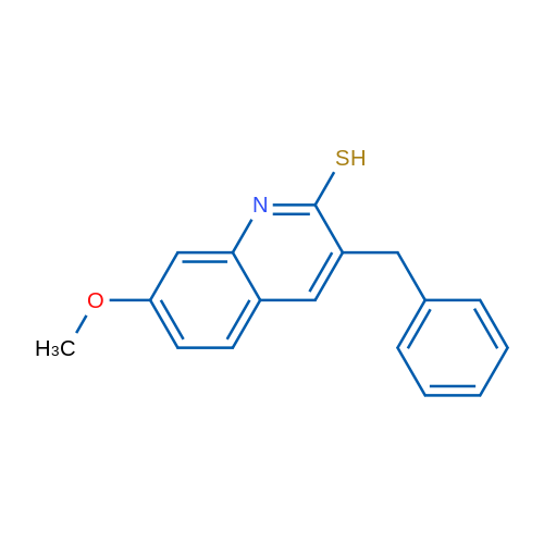 3-Benzyl-7-methoxyquinoline-2-thiol 1g