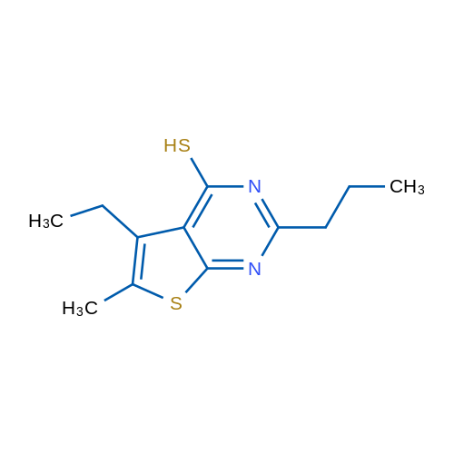 5-Ethyl-6-methyl-2-propylthieno[2,3-d]pyrimidine-4-thiol 1g