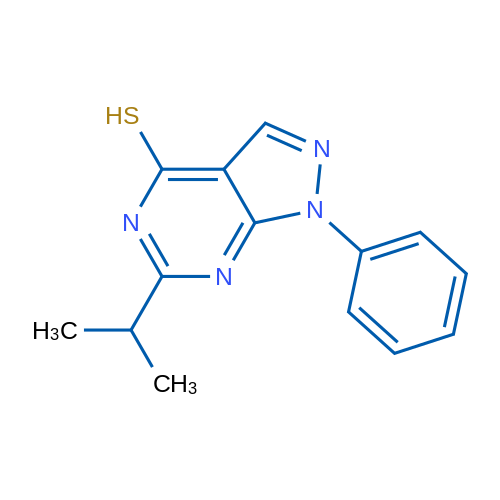 6-Isopropyl-1-phenyl-1H-pyrazolo[3,4-d]pyrimidine-4-thiol 1g