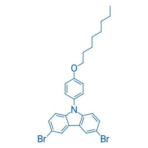 3,6-Dibromo-9-(4-octoxyphenyl)carbazole 1g