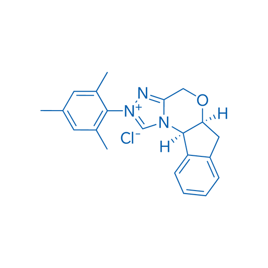 (-)-(5AS,10br)-5a,10b-dihydro-2-(2,4,6-trimethylphenyl)-4h,6h-indeno[2,1-b][1,2,4]triazolo[4,3-d][1,4]oxazinium chloride 1g