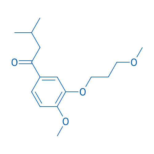 1-(4-Methoxy-3-(3-methoxypropoxy)phenyl)-3-methylbutan-1-one 1g