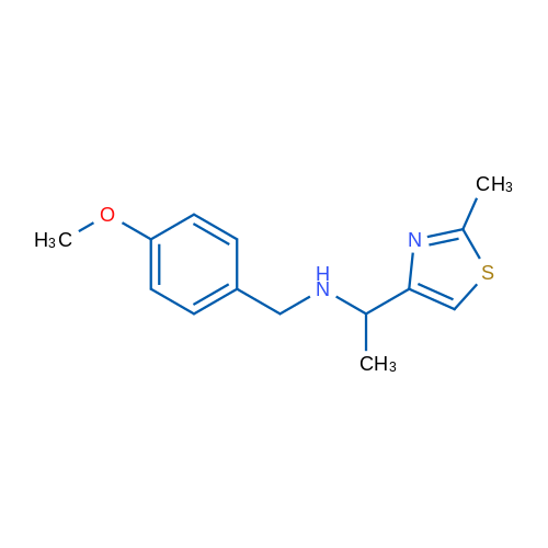 N-(4-MEthoxybenzyl)-1-(2-methyl-1,3-thiazol-4-yl)ethanamine 250mg
