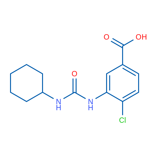 4-Chloro-3-[(cyclohexylcarbamoyl)amino]benzoic acid 5g