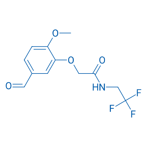 2-(5-Formyl-2-methoxyphenoxy)-N-(2,2,2-trifluoroethyl)acetamide 1g