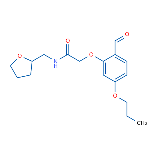 2-(2-Formyl-5-propoxyphenoxy)-N-(oxolan-2-ylmethyl)acetamide 1g