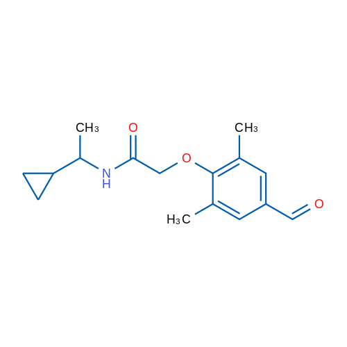 N-(1-Cyclopropylethyl)-2-(4-formyl-2,6-dimethylphenoxy)acetamide 5g