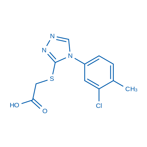 2-((4-(3-Chloro-4-methylphenyl)-4H-1,2,4-triazol-3-yl)thio)acetic acid 5g