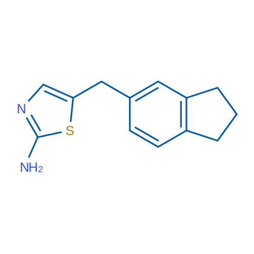 5-(2,3-Dihydro-1H-inden-5-ylmethyl)-1,3-thiazol-2-amine 5g