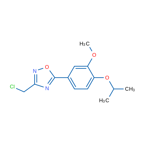 3-(Chloromethyl)-5-[3-methoxy-4-(propan-2-yloxy)phenyl]-1,2,4-oxadiazole 5g