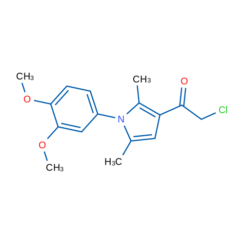 2-Chloro-1-[1-(3,4-dimethoxyphenyl)-2,5-dimethyl-1H-pyrrol-3-yl]ethan-1-one 1g