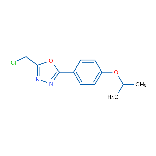 2-(Chloromethyl)-5-[4-(propan-2-yloxy)phenyl]-1,3,4-oxadiazole 5g