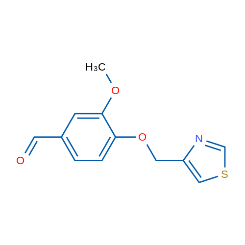3-Methoxy-4-(1,3-thiazol-4-ylmethoxy)benzaldehyde 1g
