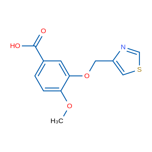 4-Methoxy-3-(1,3-thiazol-4-ylmethoxy)benzoic acid 5g