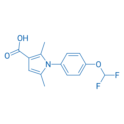 1-[4-(Difluoromethoxy)phenyl]-2,5-dimethyl-1H-pyrrole-3-carboxylic acid 5g