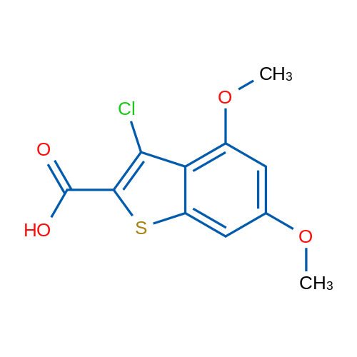 3-Chloro-4,6-dimethoxy-1-benzothiophene-2-carboxylic acid 1g