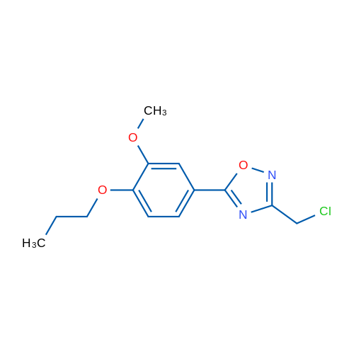 3-(Chloromethyl)-5-(3-methoxy-4-propoxyphenyl)-1,2,4-oxadiazole 5g