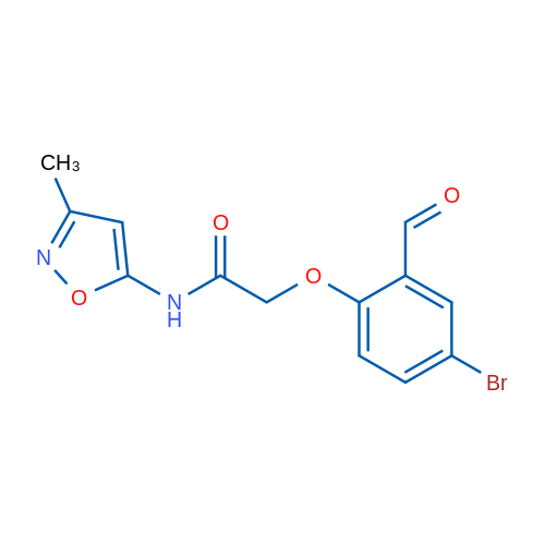 2-(4-Bromo-2-formylphenoxy)-N-(3-methyl-1,2-oxazol-5-yl)acetamide 5g