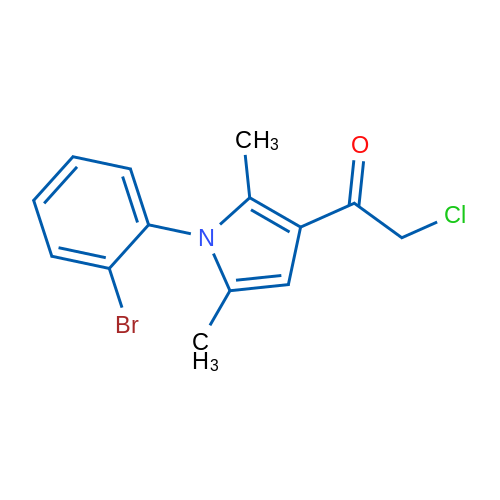 1-[1-(2-Bromophenyl)-2,5-dimethyl-1H-pyrrol-3-yl]-2-chloroethan-1-one 1g