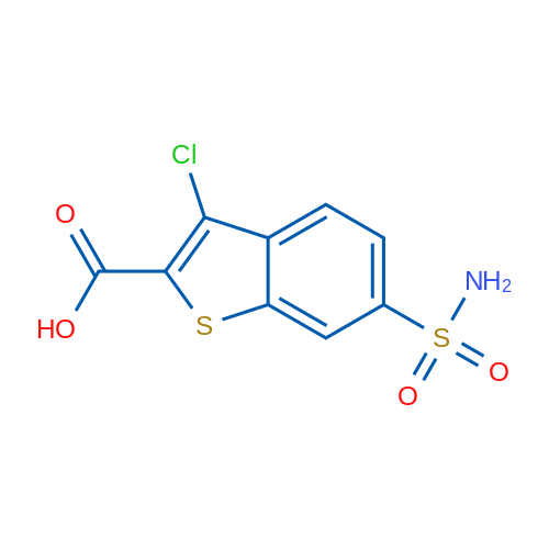 3-Chloro-6-sulfamoyl-1-benzothiophene-2-carboxylic acid 5g