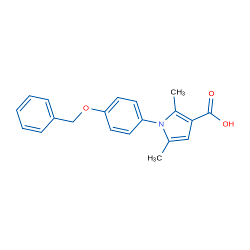 1-[4-(Benzyloxy)phenyl]-2,5-dimethyl-1H-pyrrole-3-carboxylic acid 5g