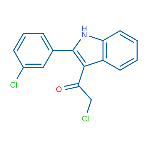 2-Chloro-1-[2-(3-chlorophenyl)-1H-indol-3-yl]ethan-1-one 5g