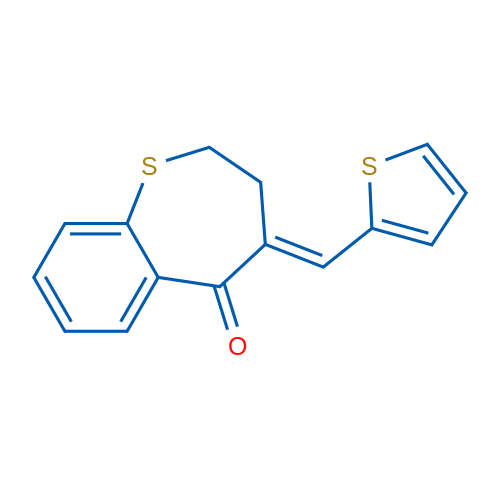 (4E)-4-[(Thiophen-2-yl)methylidene]-2,3,4,5-tetrahydro-1-benzothiepin-5-one 1g