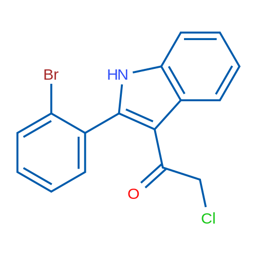 1-[2-(2-Bromophenyl)-1H-indol-3-yl]-2-chloroethan-1-one 5g