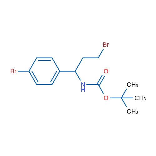 tert-Butyl (3-bromo-1-(4-bromophenyl)propyl)carbamate 250mg