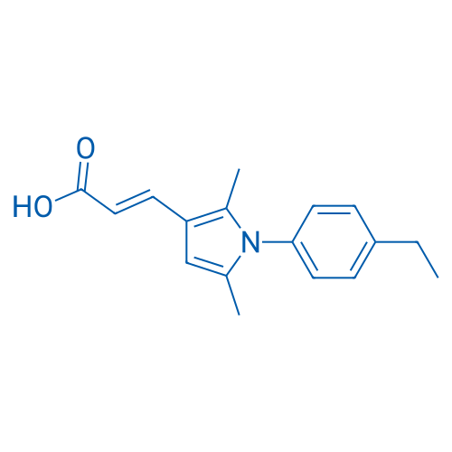 3-[1-(4-Ethylphenyl)-2,5-dimethyl-1H-pyrrol-3-yl]prop-2-enoic acid 1g