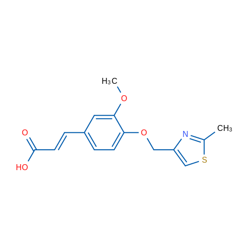 3-{3-methoxy-4-[(2-methyl-1,3-thiazol-4-yl)methoxy]phenyl}prop-2-enoic acid 5g
