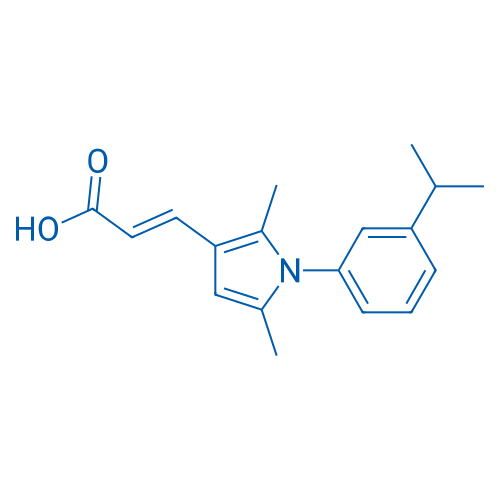3-{2,5-dimethyl-1-[3-(propan-2-yl)phenyl]-1H-pyrrol-3-yl}prop-2-enoic acid 5g