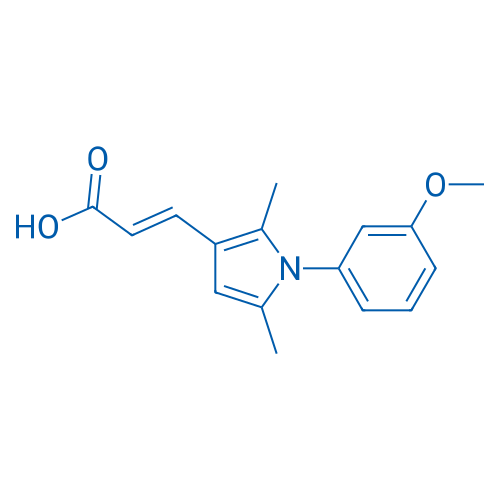 3-[1-(3-Methoxyphenyl)-2,5-dimethyl-1H-pyrrol-3-yl]prop-2-enoic acid 1g