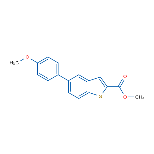 Methyl 5-(4-methoxyphenyl)benzo[b]thiophene-2-carboxylate 1g