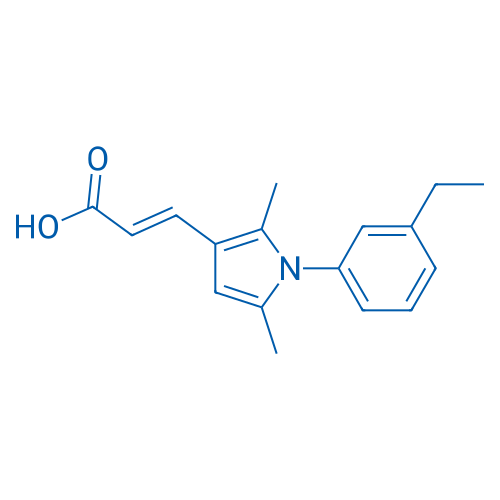 3-[1-(3-Ethylphenyl)-2,5-dimethyl-1H-pyrrol-3-yl]prop-2-enoic acid 1g