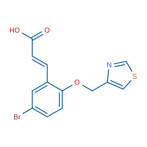 3-[5-Bromo-2-(1,3-thiazol-4-ylmethoxy)phenyl]prop-2-enoic acid 1g