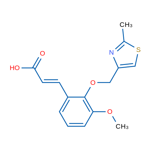 3-{3-methoxy-2-[(2-methyl-1,3-thiazol-4-yl)methoxy]phenyl}prop-2-enoic acid 1g